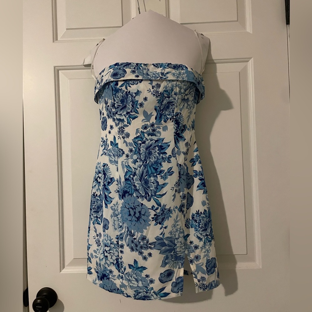Charms Floral Mini Dress - Blue